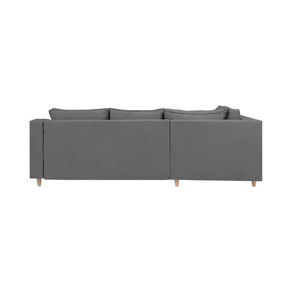 Szara rozkładana 4-osobowa sofa Mazzini Sofas Jonquille, lewostronna-image-3