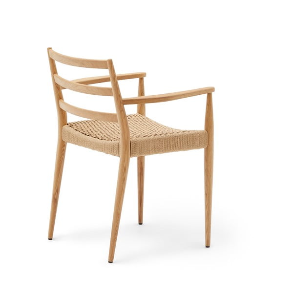 Krzesła z litego drewna dębowego zestaw 2 szt. Analy – Kave Home-image-3