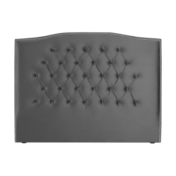 Srebrnoszary zagłówek łóżka Mazzini Sofas Cloves, 140x120 cm