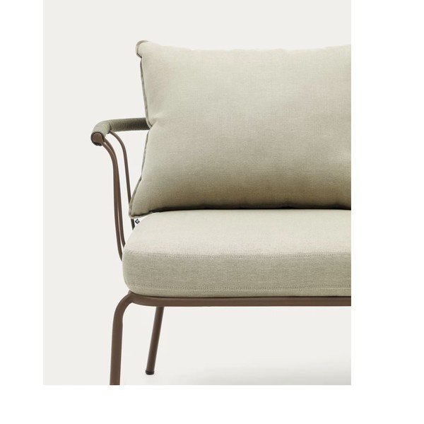 Jasnozielono-beżowa sofa ogrodowa Salguer – Kave Home-image-4