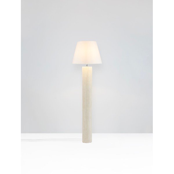 Biała/kremowa kamienna lampa stojąca (wysokość 150 cm) Bacoo – Nova Luce-image-4