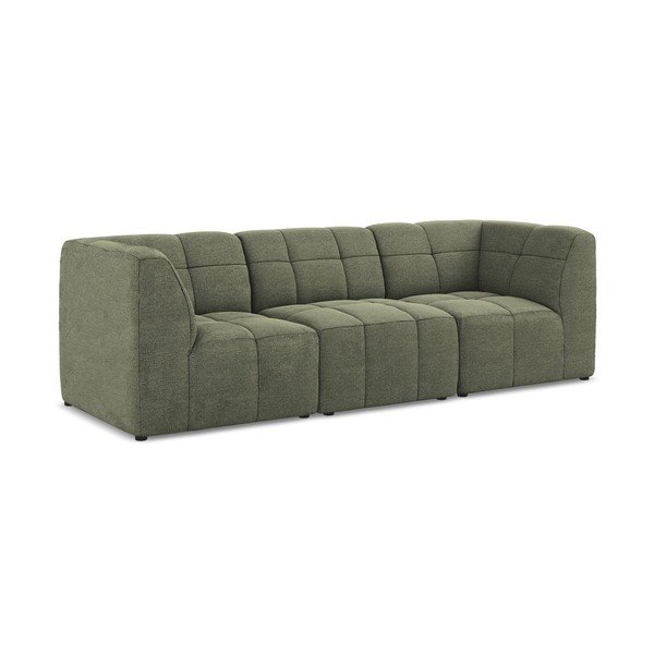 Zielona sofa z materiału bouclé 255 cm Aloha – Makamii