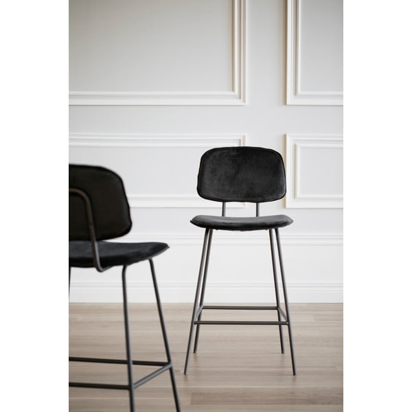 Czarne hokery zestaw 2 szt. 94 cm Bryan – Rowico-image-2
