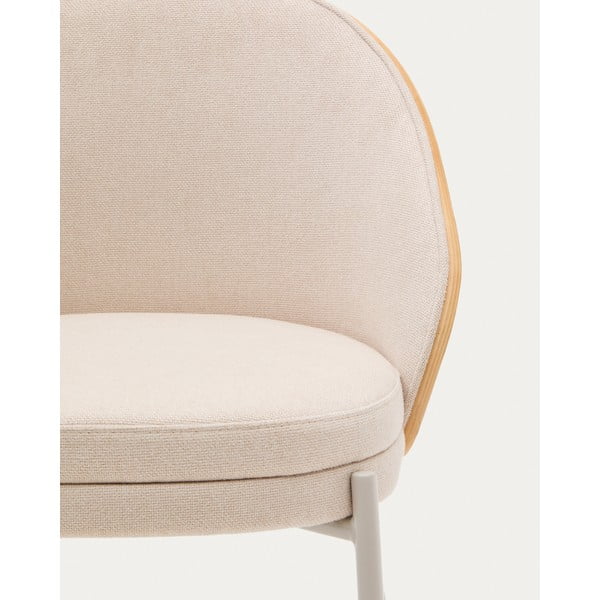 Kremowo-naturalne krzesło Eamy – Kave Home-image-1