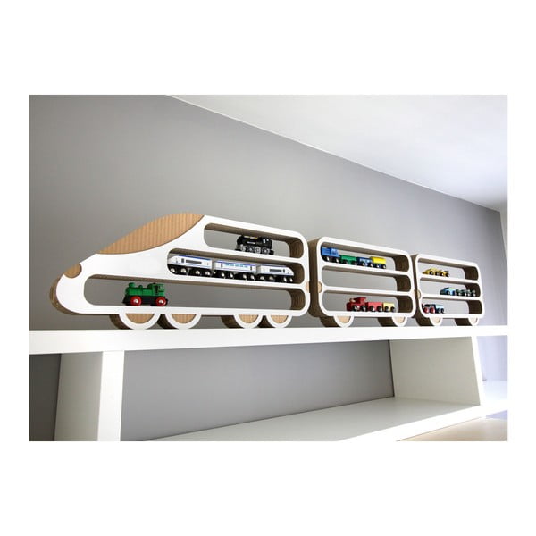 Zestaw 3 półek Unlimited Design For Children Lokomotywa i 2 wagony-image-4