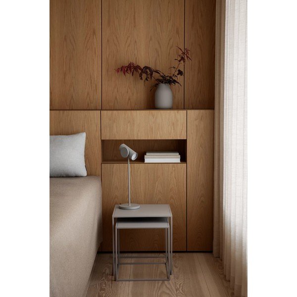 Jasnoszare metalowe stoliki zestaw 2 szt. 40x40 cm Fera – Blomus-image-3