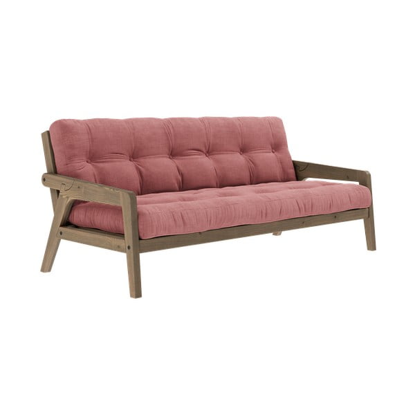 Różowa rozkładana sofa 190 cm Grab Carob – Karup Design-image-3
