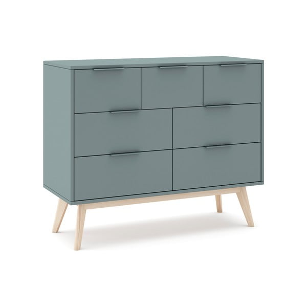 Szarozielona komoda 120x83x40 cm Pisco – Marckeric-image-2