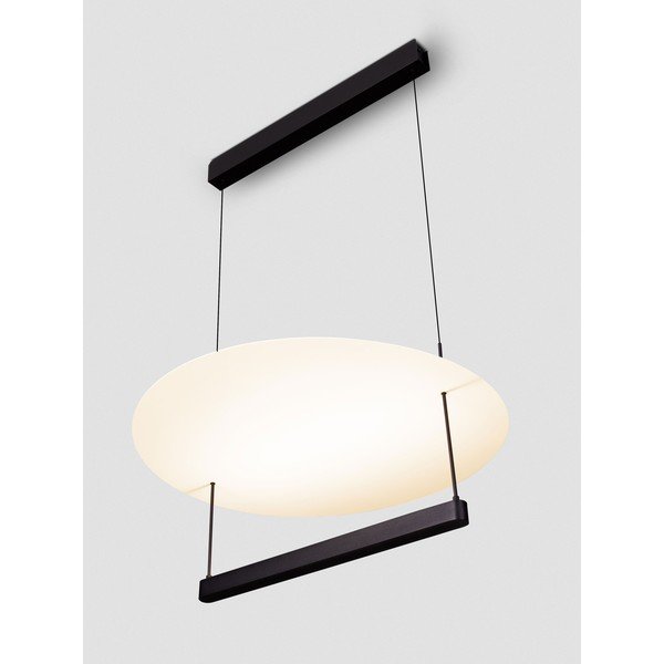 Biała/w kolorze matowej czerni aluminiowa lampa wisząca LED ze ściemniaczem ø 60 cm Diona – Nova Luce-image-2