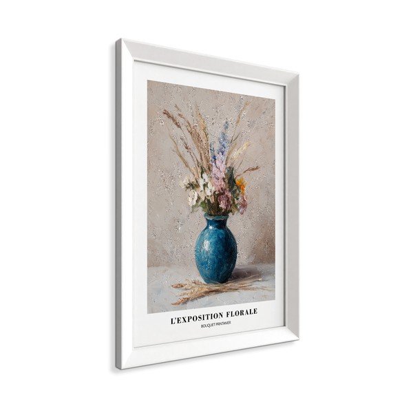 Obraz drukowany z ramą w zestawie 56x75 cm Blue Vase – Styler-image-4