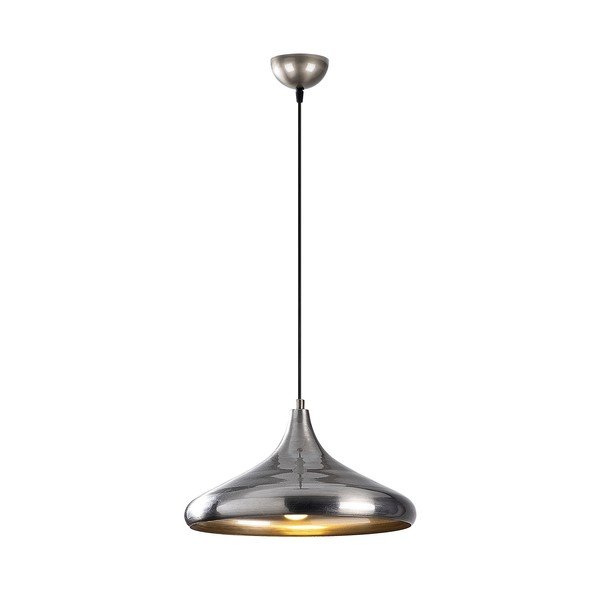 Lampa wisząca w kolorze srebra z metalowym kloszem ø 35 cm Nile – Opviq lights-image-2