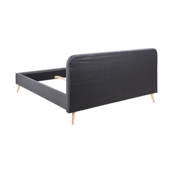 Szary tapicerowana rama łóżka Actona Alma, 180x200 cm-image-3