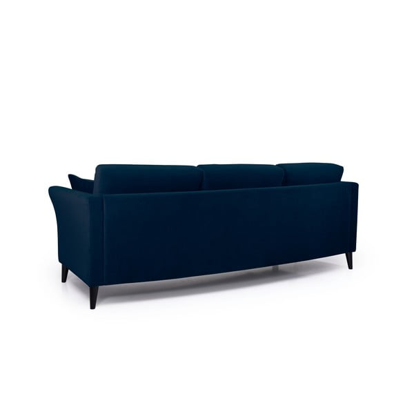 Ciemnoniebieska aksamitna sofa Scandic Eden, 237 cm-image-3