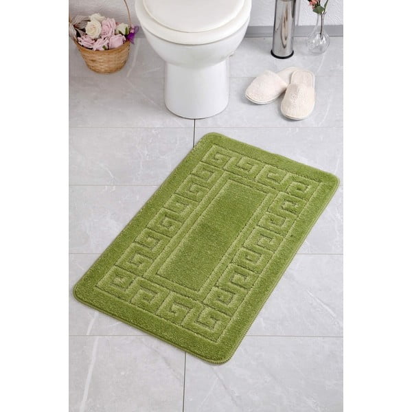 Zielony dywanik łazienkowy 50x70 cm Ethnic – Foutastic