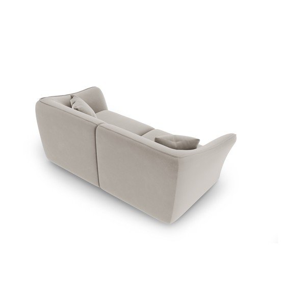 Beżowa aksamitna sofa 206 cm Tokyo – Cosmopolitan Design-image-3