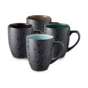 Czarne/ciemnoniebieskie kubki zestaw 4 szt. ceramiczne 300 ml Gastro Black/Mix – Bitz