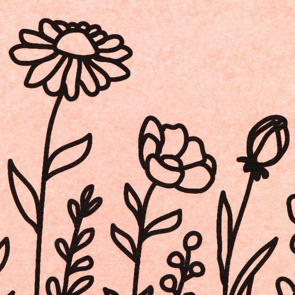 Jasnoróżowy dywanik łazienkowy okrzemkowy (z diatomitu) 39x60 cm Floral Lines – Artsy Doormats-image-2