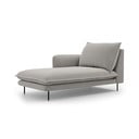 Jasnoszary szezlong Cosmopolitan Design Vienna, lewostronny