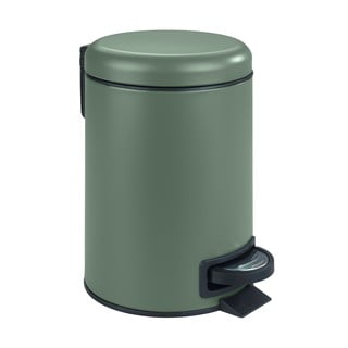 Zielony kosz łazienkowy Wenko Leman, 3 l