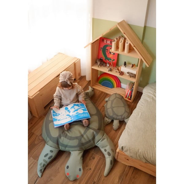 Zielony dziecięcy worek do siedzenia Turtle – Little Nice Things-image-2