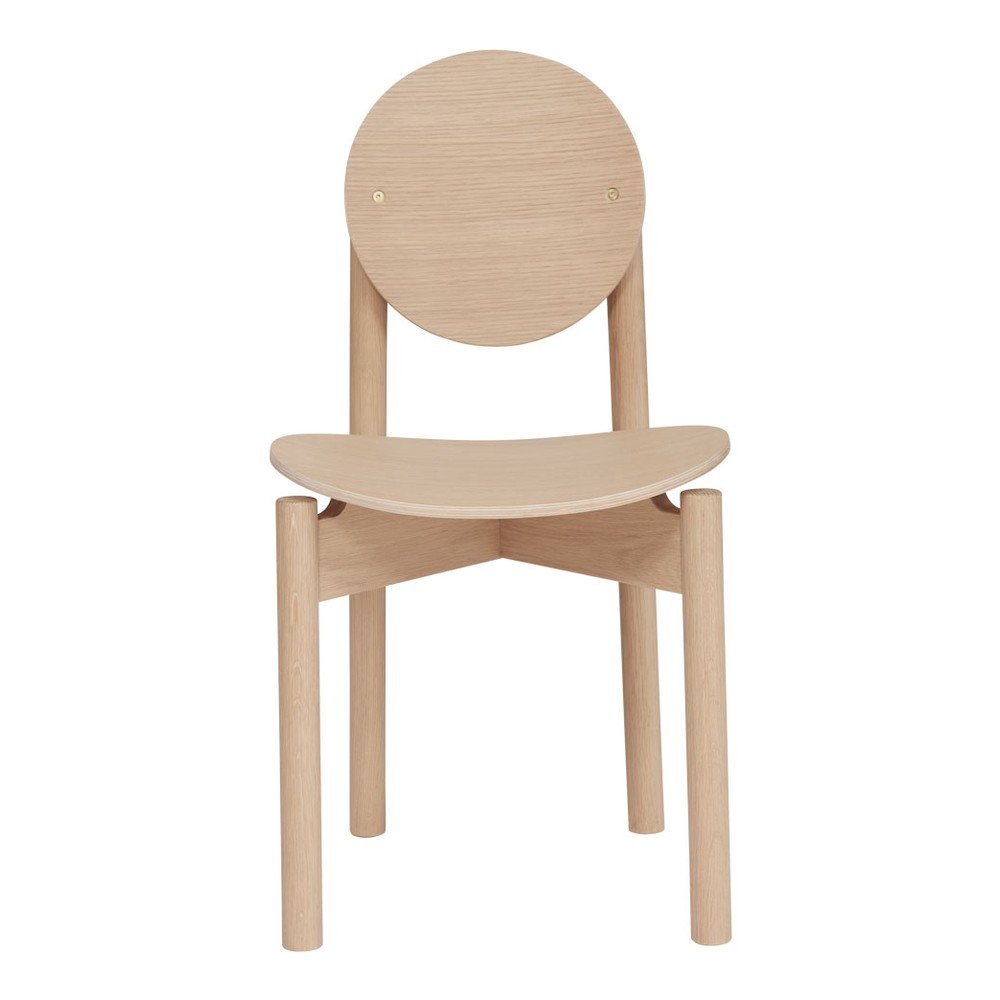 Krzesło z litego drewna jesionowego w jasnym naturalnym kolorze Oy – OYOY Living Design