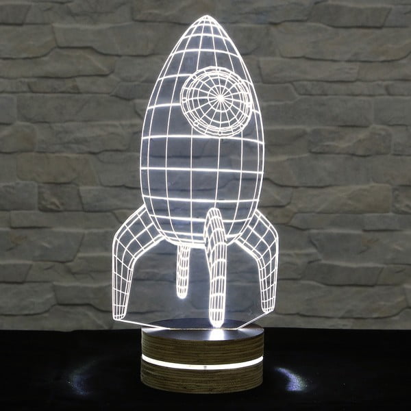 Lampa 3D stołowa Rocket