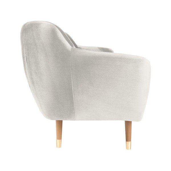 Kremowa aksamitna sofa Mazzini Sofas Benito, 188 cm-image-3