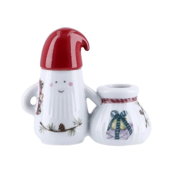 Ceramiczny świecznik ze świątecznym motywem Hammershøi Christmas Father Elf – Kähler Design