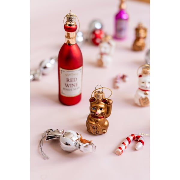 Szklane bombki choinkowe zestaw 4 szt. Candy Cane – Sass & Belle-image-1