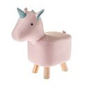 Jasnoróżowy stołek dziecięcy Unicorn – Dakls