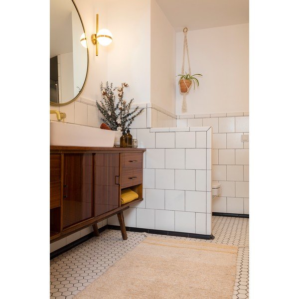 Bawełniany dywan w kolorze ochry 80x140 cm Twin Amber – Lorena Canals-image-4