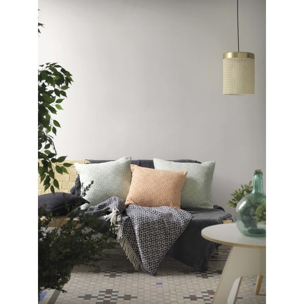 Grafitowy pled z domieszką bawełny Euromant Agave, 140x180 cm-image-2