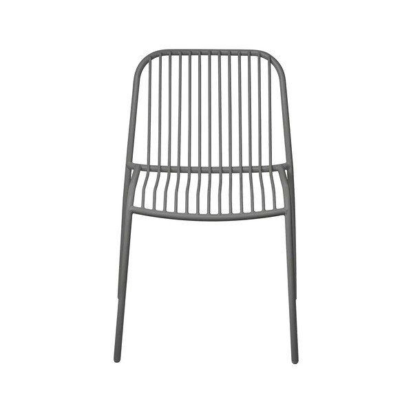 Szare metalowe krzesło ogrodowe Yua Wire – Blomus-image-2