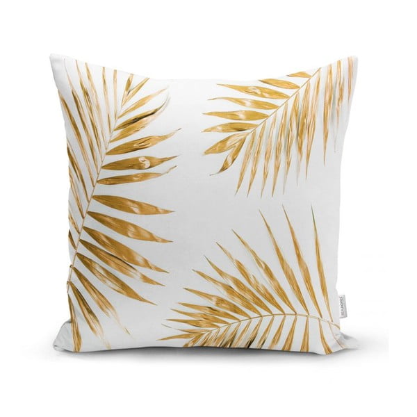 Poszewka na poduszkę Minimalist Cushion Covers Gold Leaves, 42x42 cm