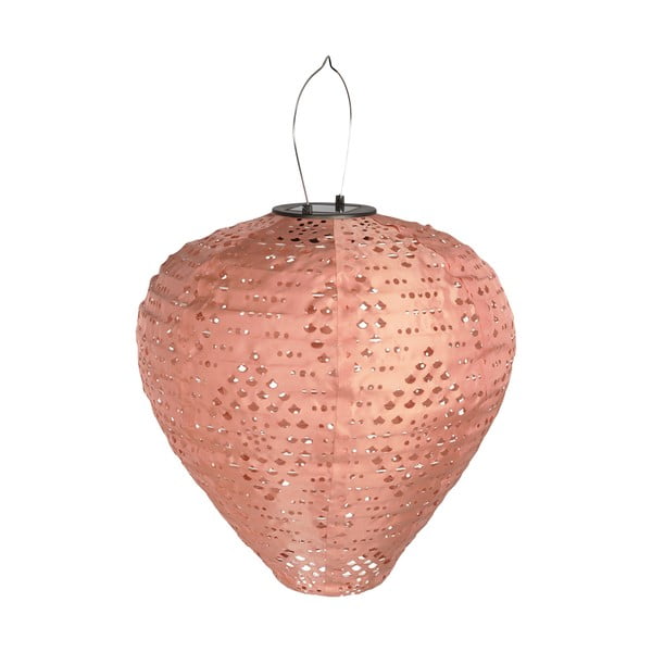 Różowy zewnętrzny lampion solarny LED (wysokość 30 cm) Greatham – House Nordic
