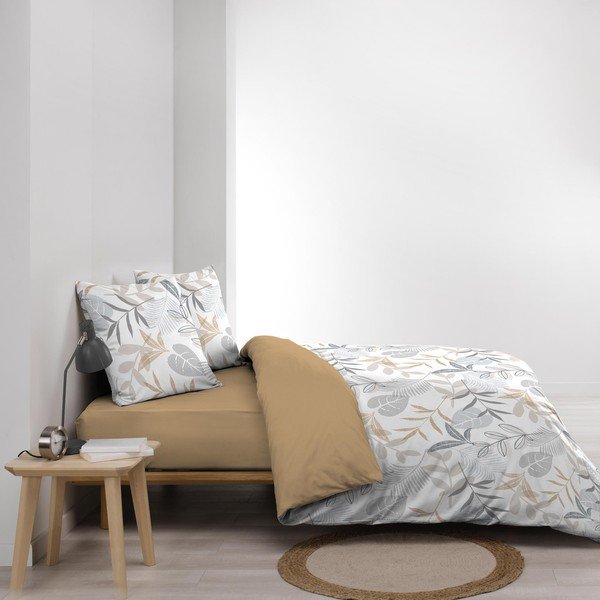 Żółto-biała pościel dwuosobowa 240x220 cm Kimberly – douceur d'intérieur-image-4