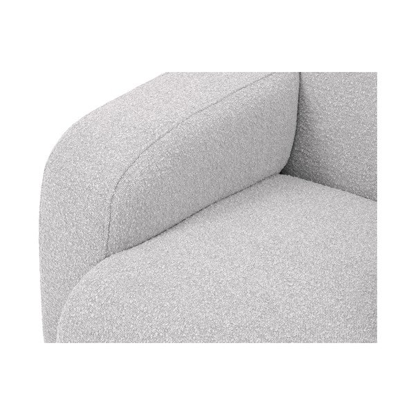 Jasnoszary narożnik z materiału bouclé (prawostronny) Molino – Micadoni Home-image-1