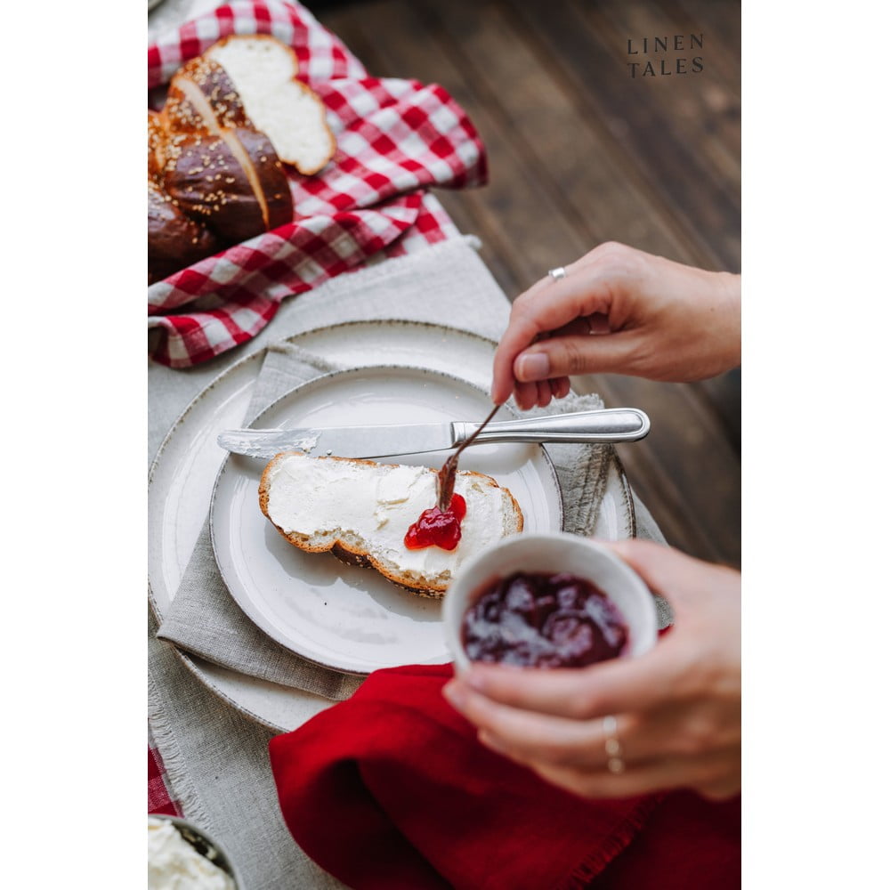 Serwetki lniane zestaw 2 szt. Red Gingham – Linen Tales (zdjęcie 5)