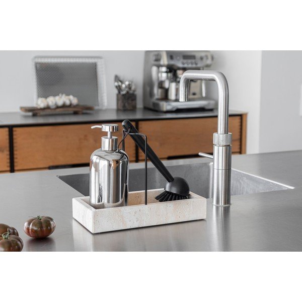 Ceramiczny dozownik do mydła w kolorze srebra 200 ml Lotus – Mette Ditmer Denmark-image-1