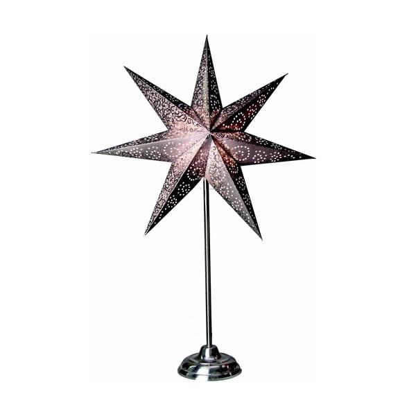 Świecąca gwiazda ze stojakiem Antique Purple, 70 cm