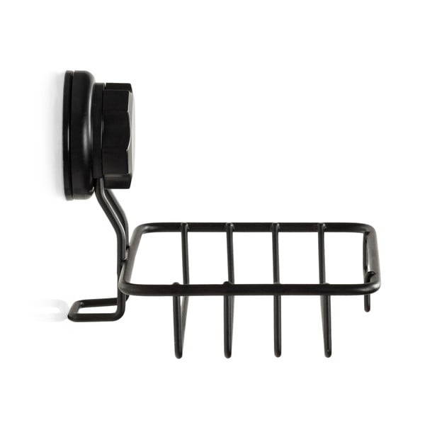 Czarna samoprzylepna mydelniczka Compactor Bestlock Black Soap & Sponge Holder-image-4