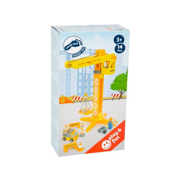 Dziecięcy drewniany dźwig budowlany Legler Construction-image-4