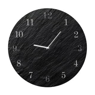 Zegar ścienny Styler Glassclock Carbon, ⌀ 30 cm