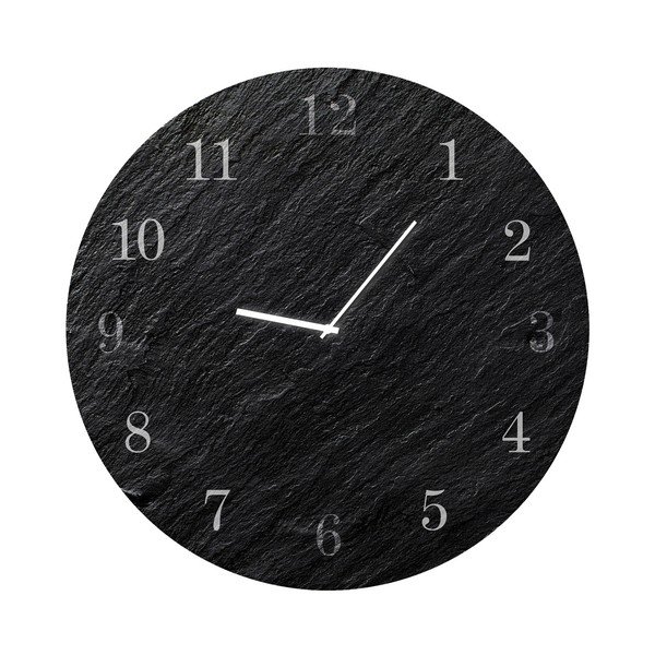 Zegar ścienny Styler Glassclock Carbon, ⌀ 30 cm