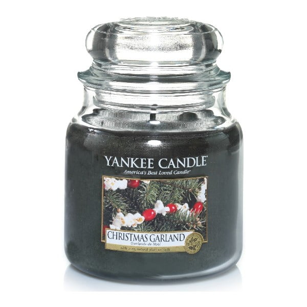 Świeca zapachowa Yankee Candle Świąteczny Wieniec, czas palenia 65–90 godzin