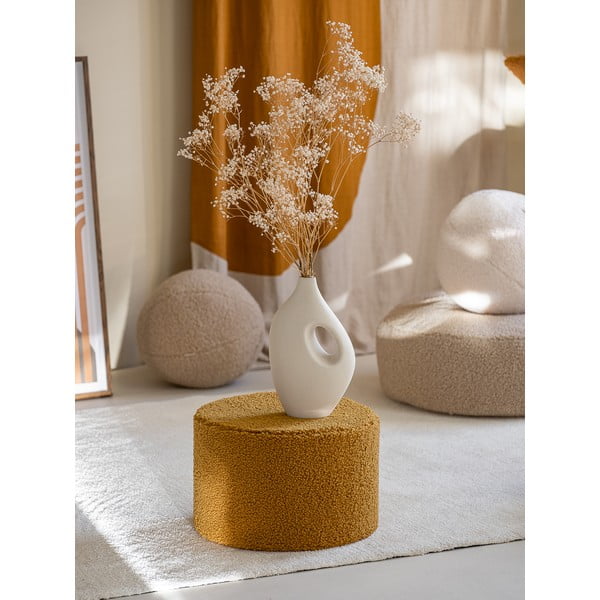 Brązowy puf dziecięcy z materiału bouclé – Wigiwama-image-3