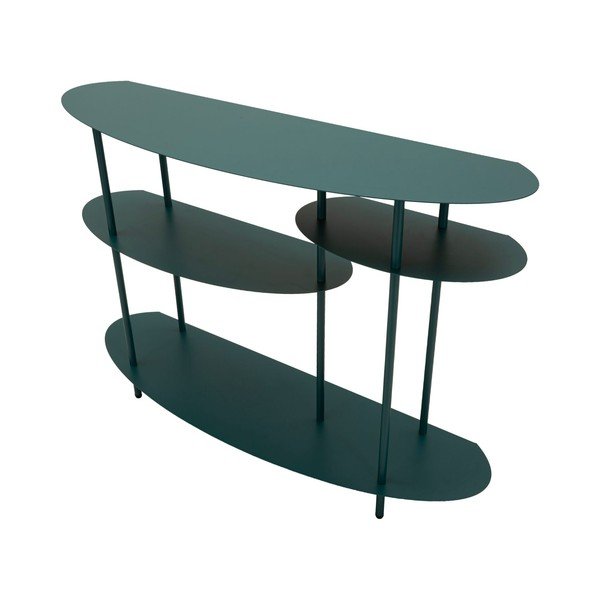 Zielononiebieska metalowa konsola 34x118 cm Saturn – Mauro Ferretti-image-3