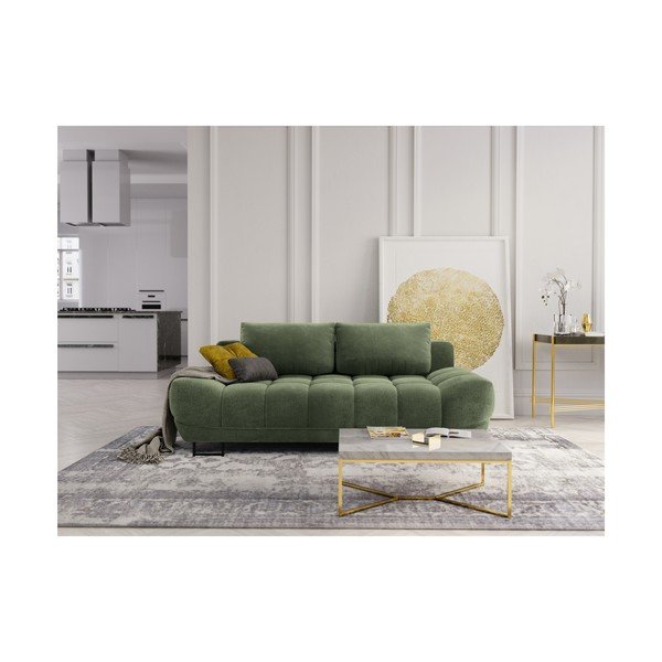 Zielona 3-osobowa sofa rozkładana Windsor & Co Sofas Cumulus-image-1