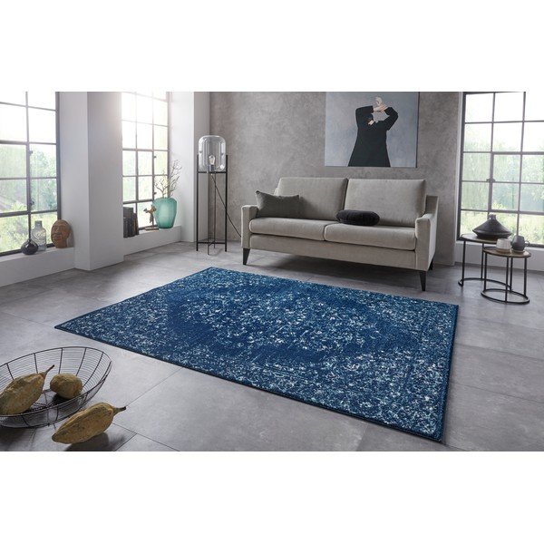 Ciemnoniebieski dywan Nouristan Pandeh, 80x150 cm-image-1