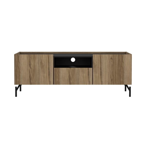 Brązowa szafka pod TV w dekorze dębu 147x54x41 cm Bergen – Tvilum